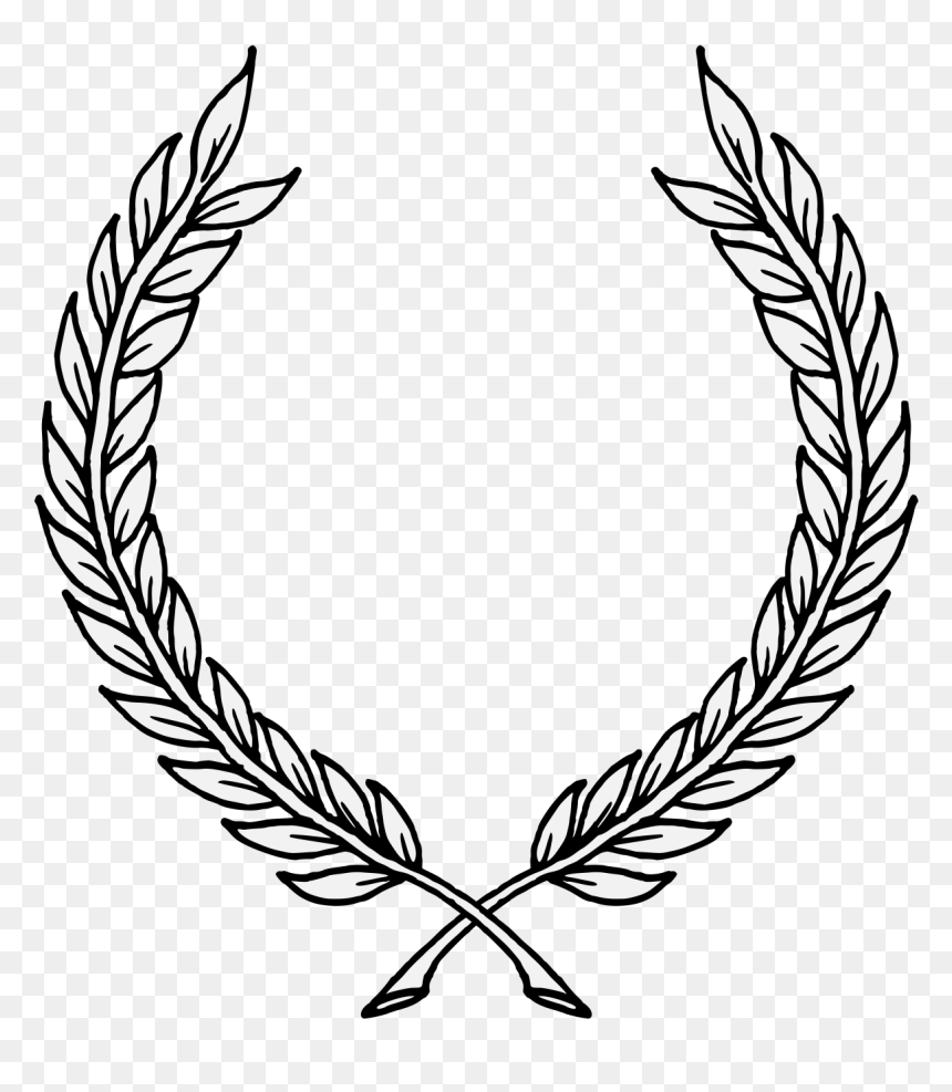 White Laurel Wreath Png, Transparent Png - ivy leaf png