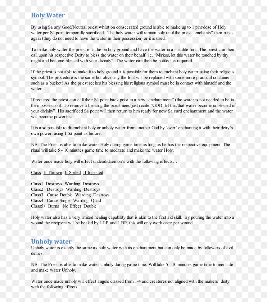 Document, HD Png Download - holy water png
