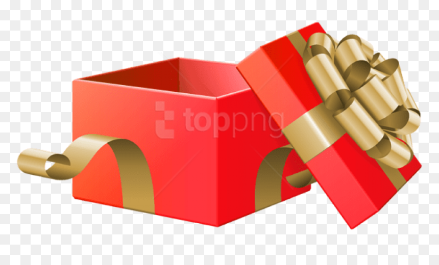 Open Gift Box Png, Transparent Png - box clipart png
