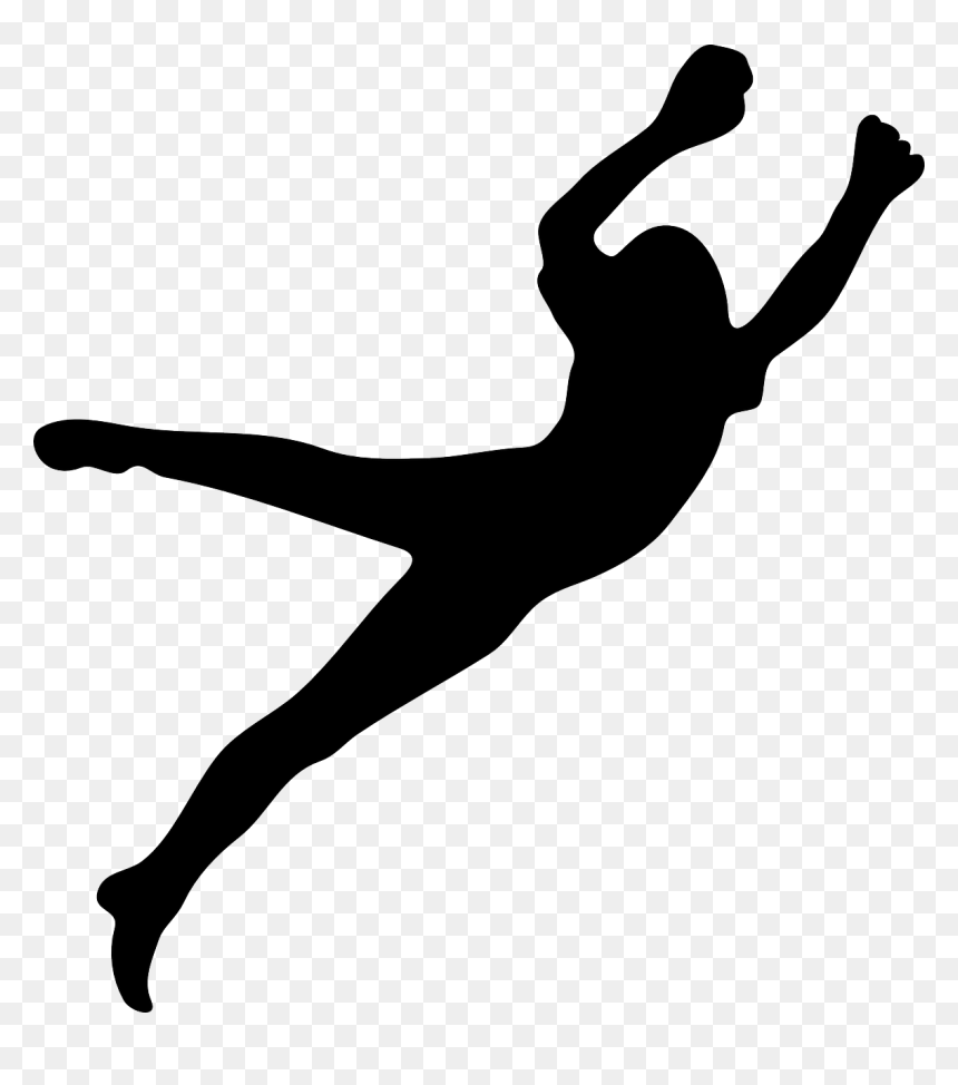 Silhouette Person Jumping Png, Transparent Png - african american people png