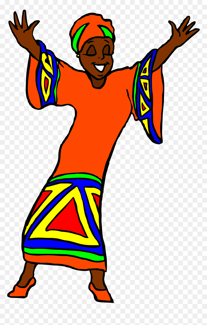 Traditional African Girl Clipart, HD Png Download - african american people png