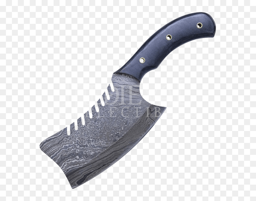 Damascus Meat Cleaver, HD Png Download - cleaver png