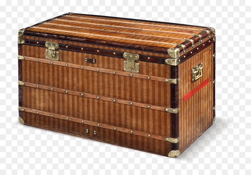 Louis Vuitton Striped Trunk, HD Png Download - louis vuitton pattern png