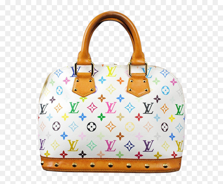 Louis Vuitton White Multicolor Pochette, HD Png Download - louis vuitton pattern png