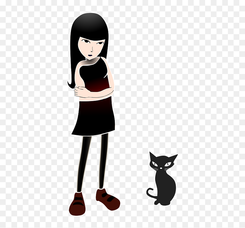 Cartoon, HD Png Download - cat girl png