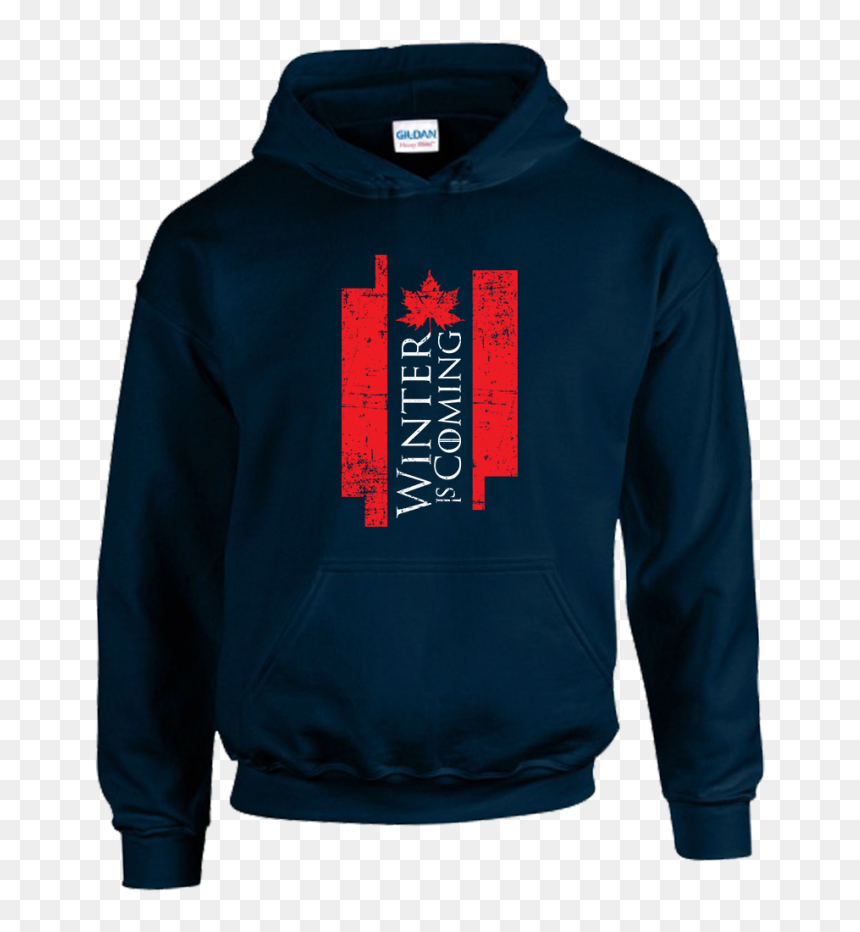 Dark Green Gildan Hoodie, HD Png Download - winter is coming png