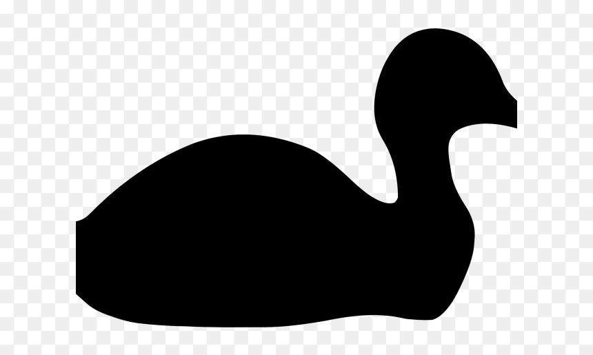 Duck, HD Png Download - swan silhouette png
