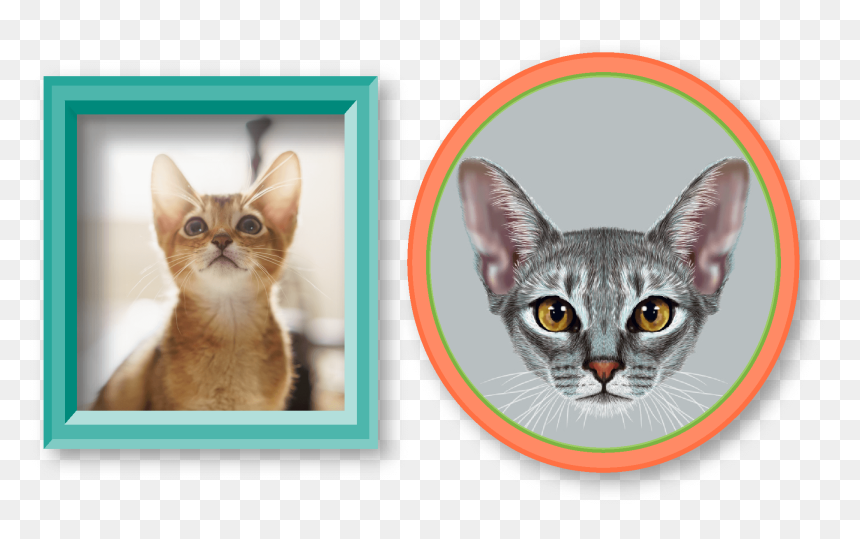 Cat Head Painting, HD Png Download - cat ear png