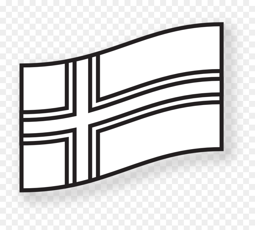 Iceland Flag Clipart Black And White, HD Png Download - iceland flag png