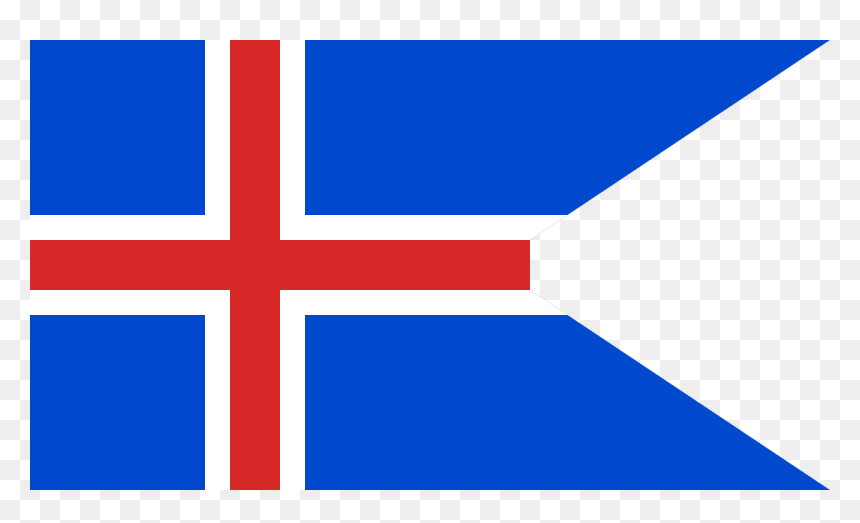State Ensign Of Iceland, HD Png Download - iceland flag png
