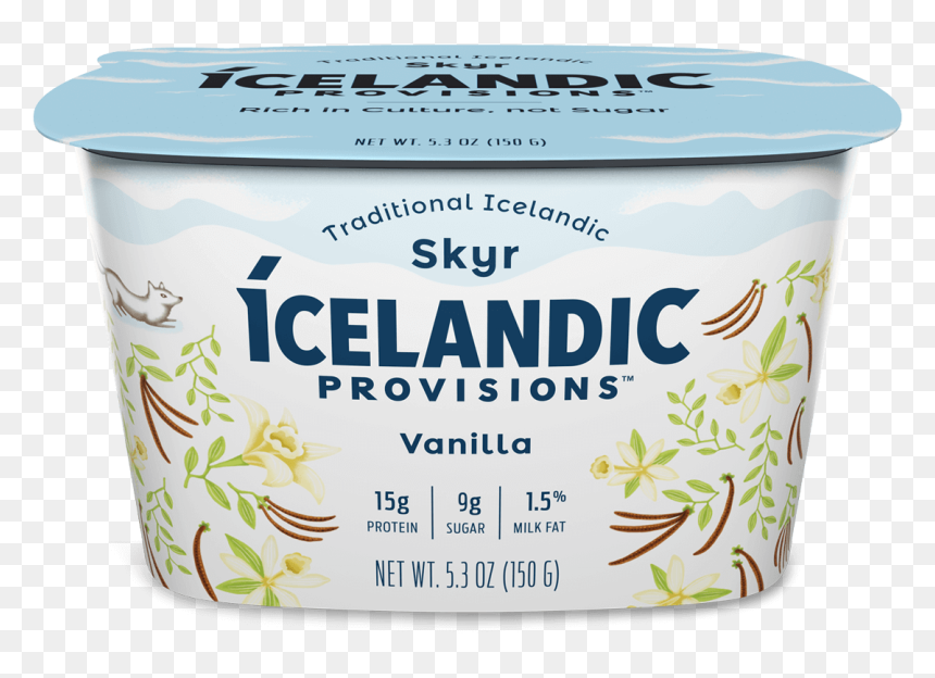 Icelandic Yogurt Plain, HD Png Download - iceland flag png