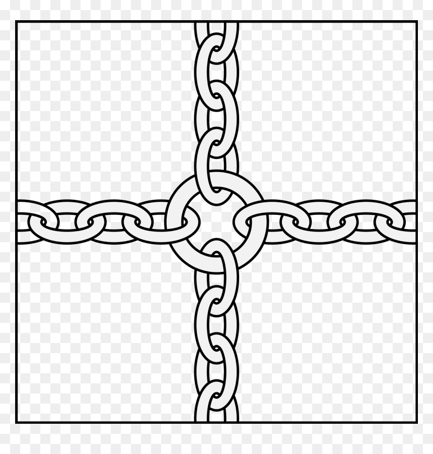 Line Art, HD Png Download - chain circle png