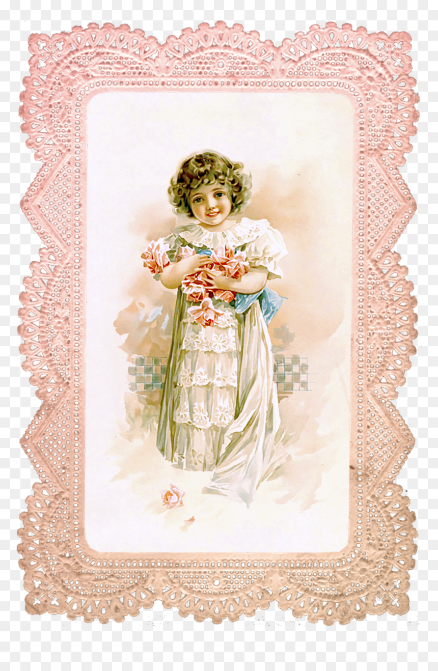 Декупажа Дети, HD Png Download - vintage girl png