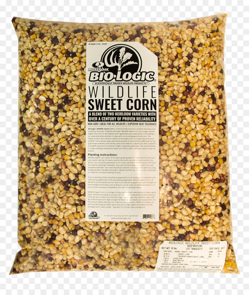 Biologic 1108544 1 Acre 15 Lbs Wildlife Sweet Corn, HD Png Download - corn plant png