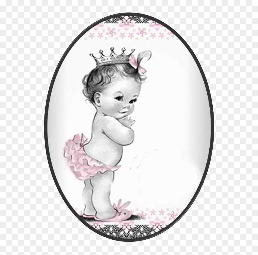 Cherub Baby Girl, HD Png Download - vintage girl png