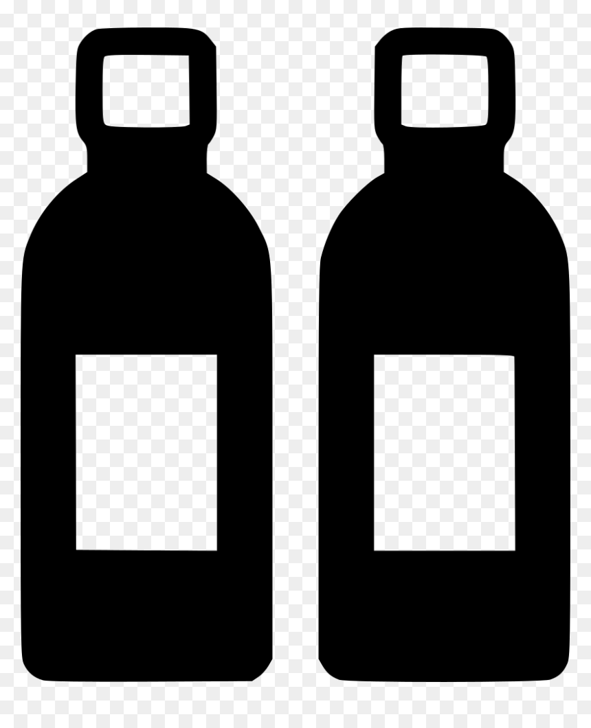 Glass Bottle, HD Png Download - water bottle icon png