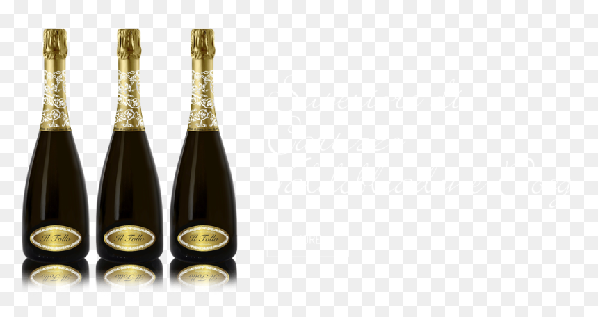 Champagne, HD Png Download - gold champagne bottle png