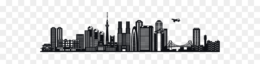 Tokyo Vector Free Download, HD Png Download - cleveland skyline png