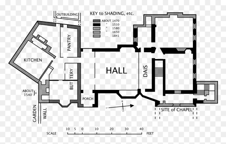 Parts Of A Medieval House, HD Png Download - blue print png