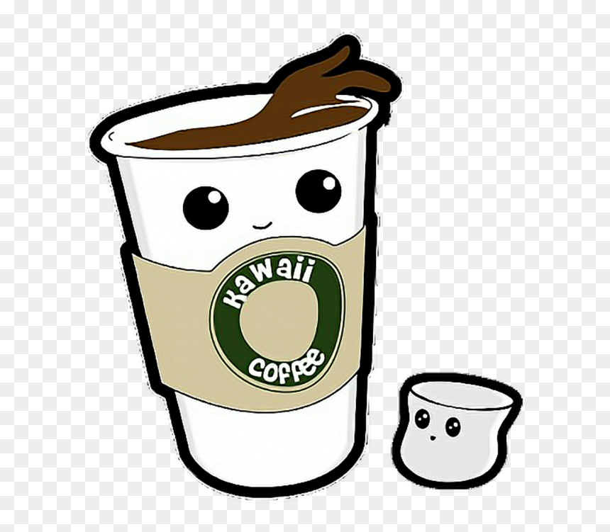 Kawaii Coffee, HD Png Download - starbucks coffee cup png