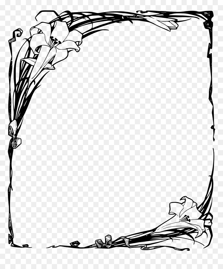 Clip Art Easter Lilies, HD Png Download - floral divider png