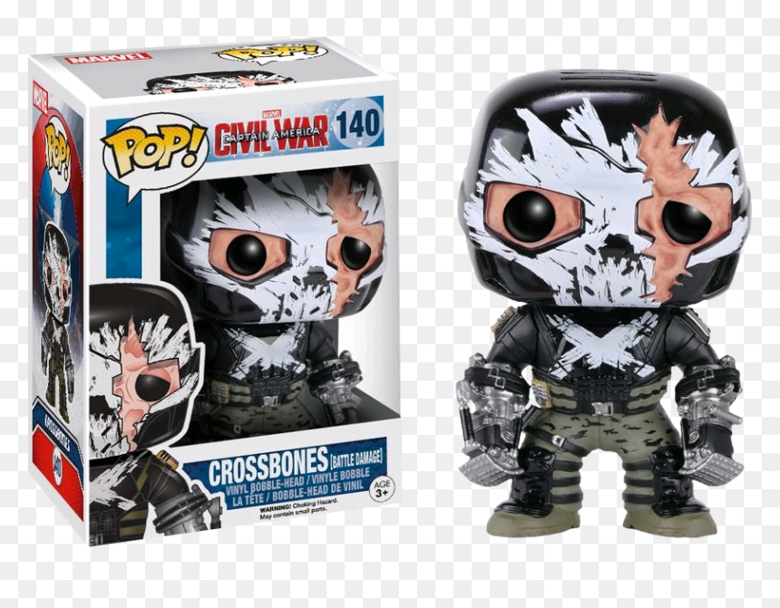Funko Pop Crossbones, HD Png Download - captain america mask png