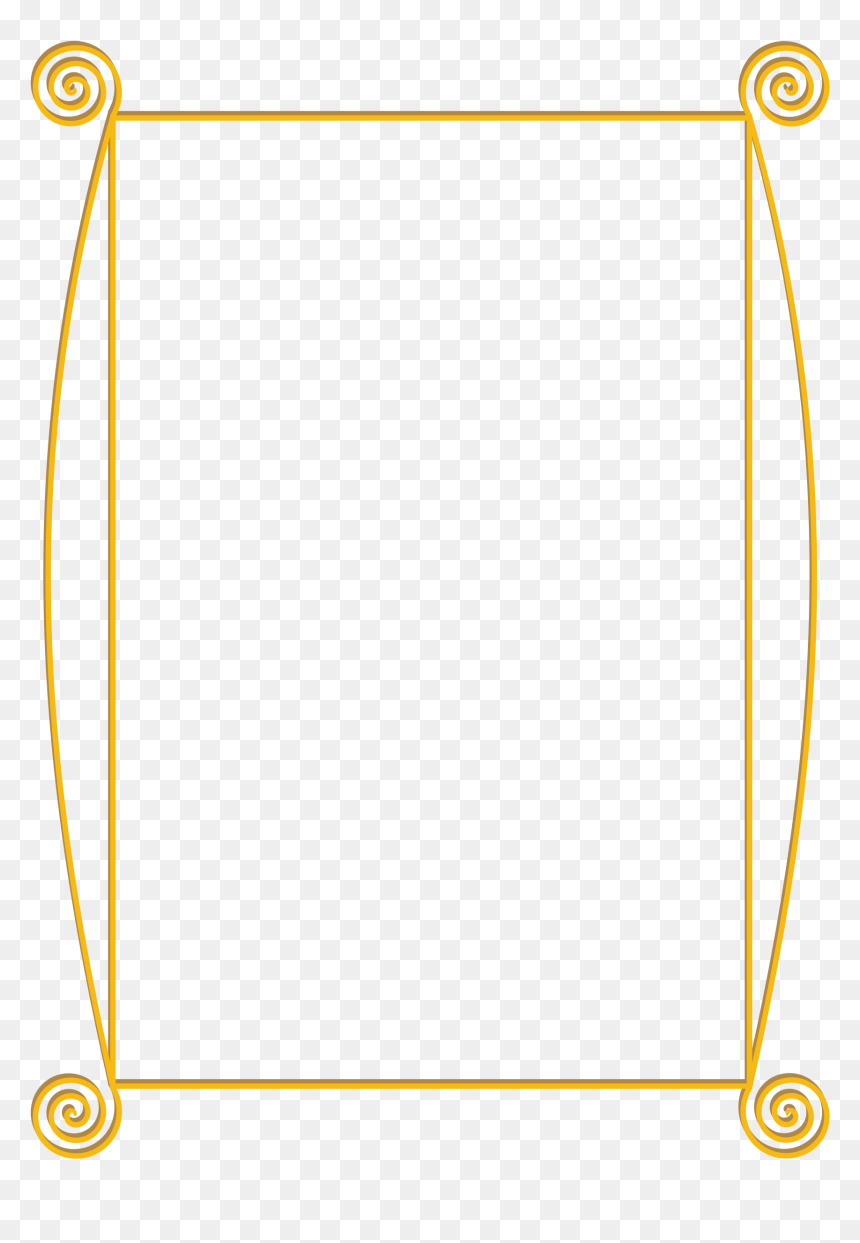 Gold Frame Clip Art, HD Png Download - golden spiral png