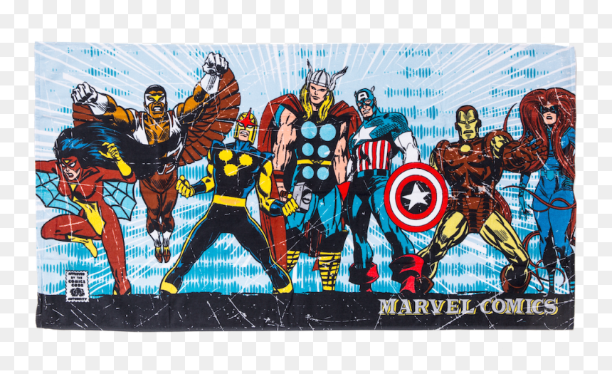 Marvel Loot Crate Towel, HD Png Download - minecraft steve head png