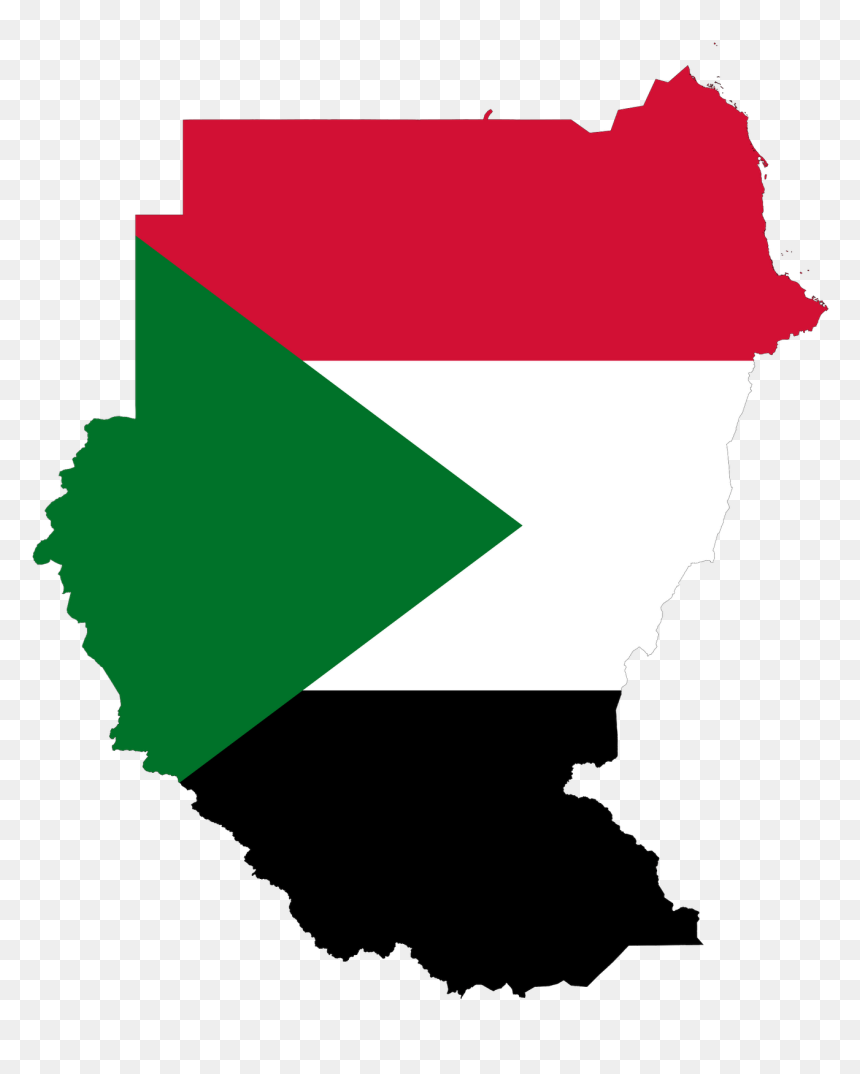 Sudan Flag Map, HD Png Download - saudi arabia flag png