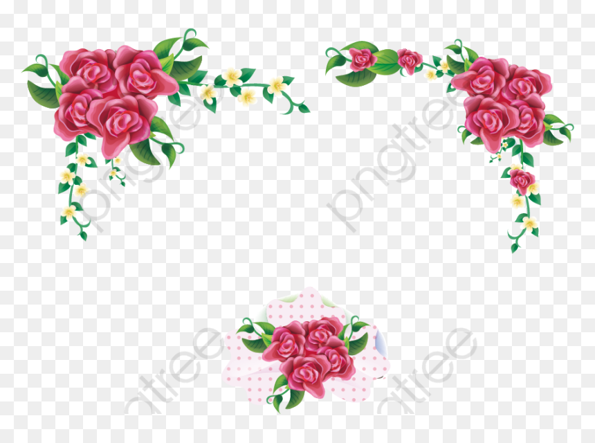 Rosas Png Para Convite, Transparent Png - moldura dourada arabescos png
