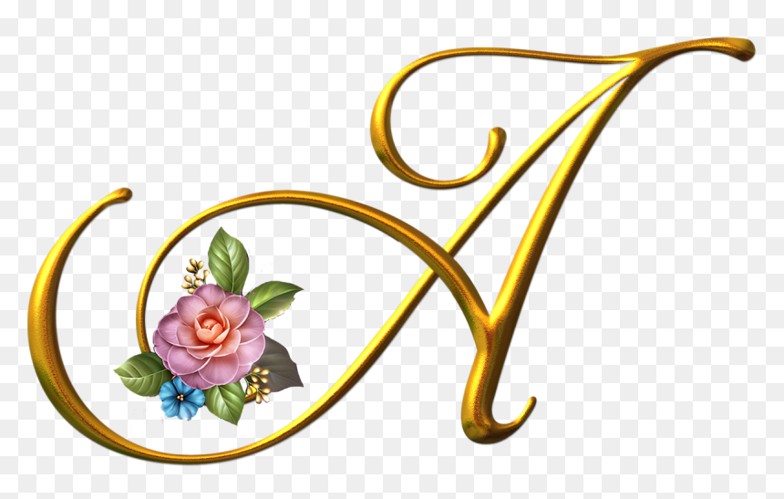Letras En Dorado Png, Transparent Png - moldura dourada arabescos png