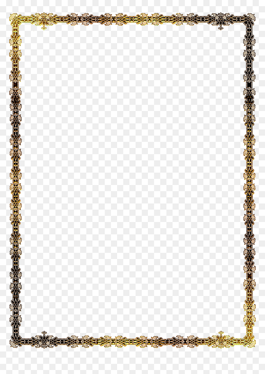 Parallel, HD Png Download - moldura dourada arabescos png