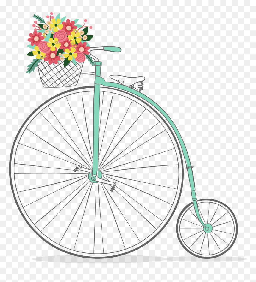Clipart Bike, HD Png Download - shabby chic png