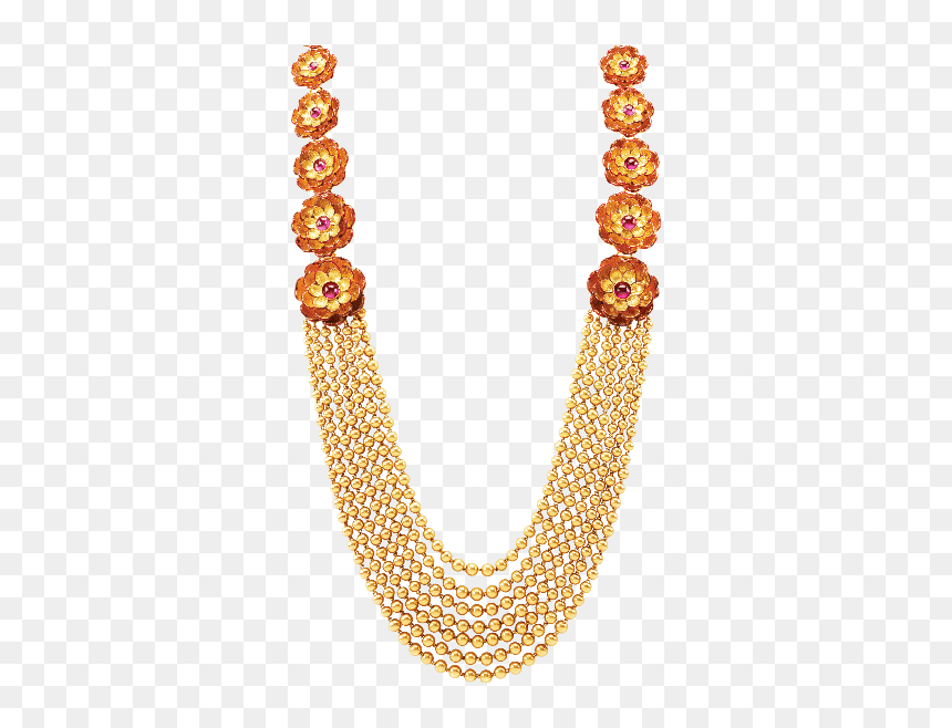 Gold Two Tone Necklace, HD Png Download - gold ornaments png