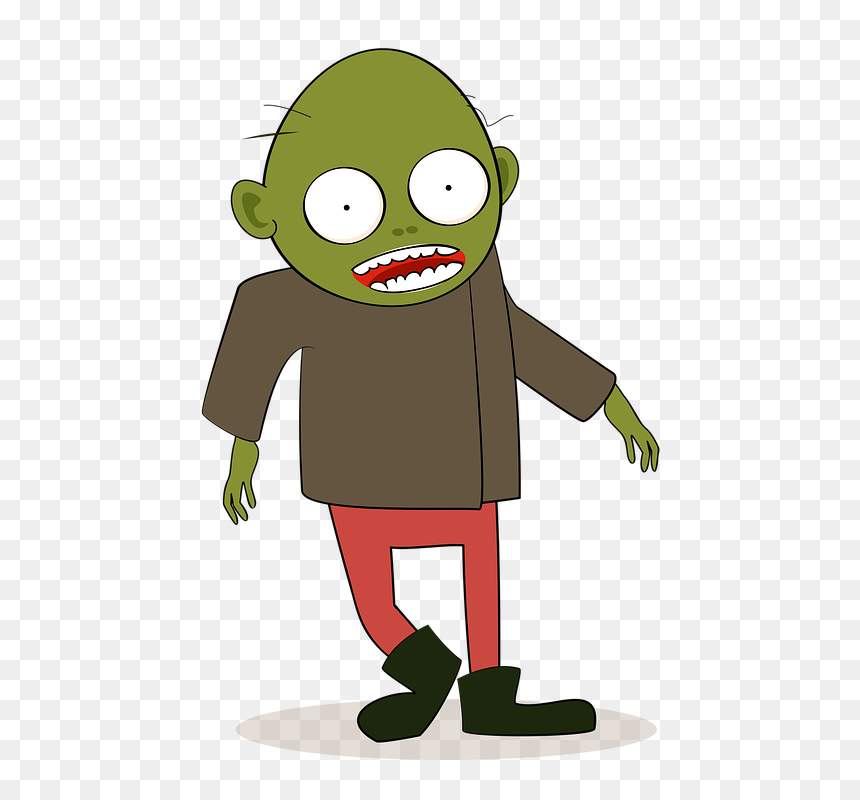 Zumbi Desenho Png, Transparent Png - cartoon zombie png
