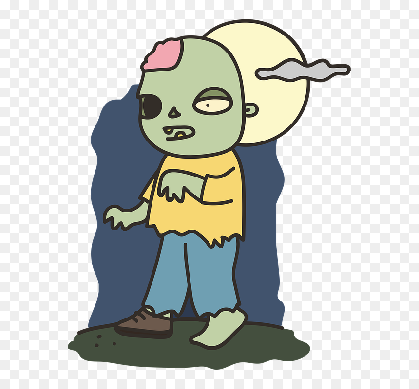 Zombie, HD Png Download - cartoon zombie png