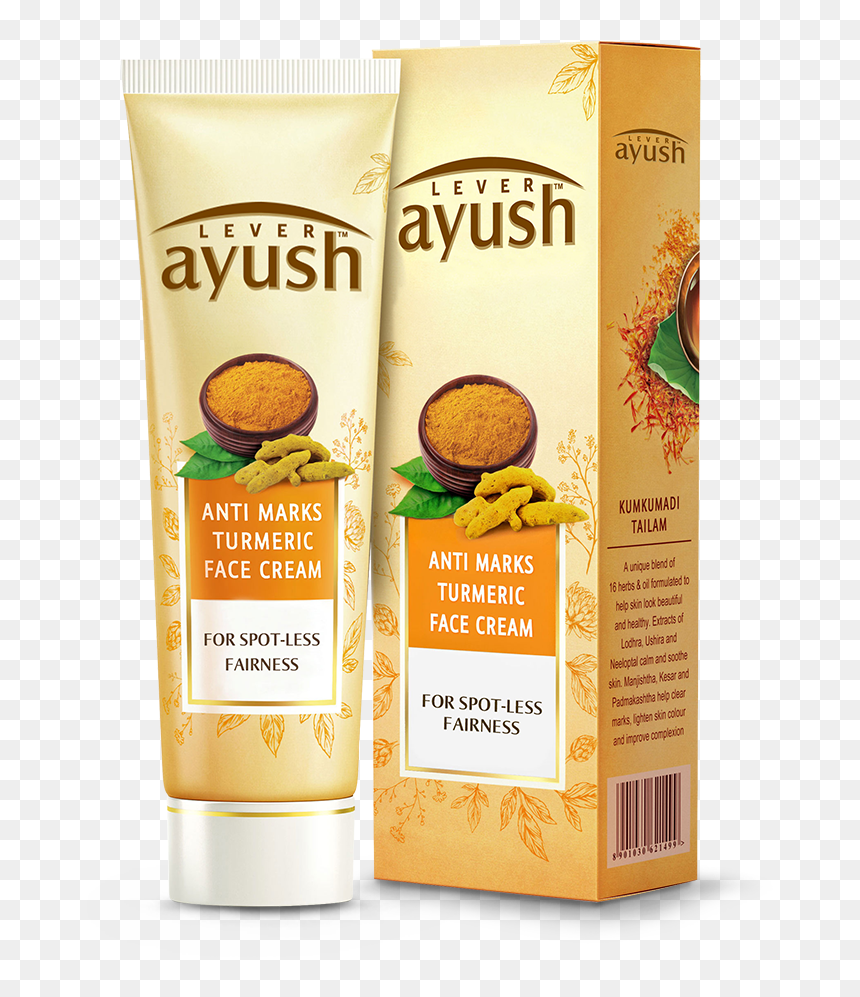 Ayush Anti Marks Turmeric Face Cream, HD Png Download - face scar png
