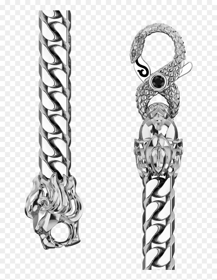 Silver Franco Chain 5mm, HD Png Download - cartoon chain png