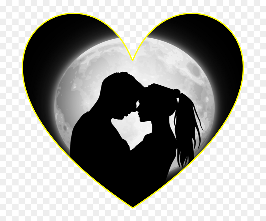 Silhouette Couple Image Png, Transparent Png - nubes animadas png