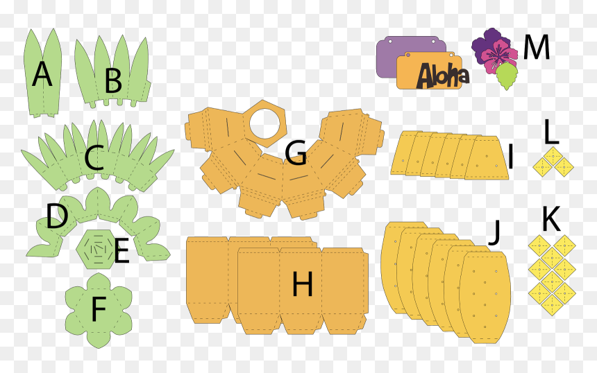 Pineapple 3d Cutting File, HD Png Download - 3d box png