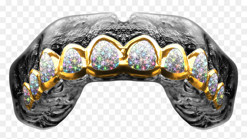 Grill Mouthpiece Football, HD Png Download - gold diamond png