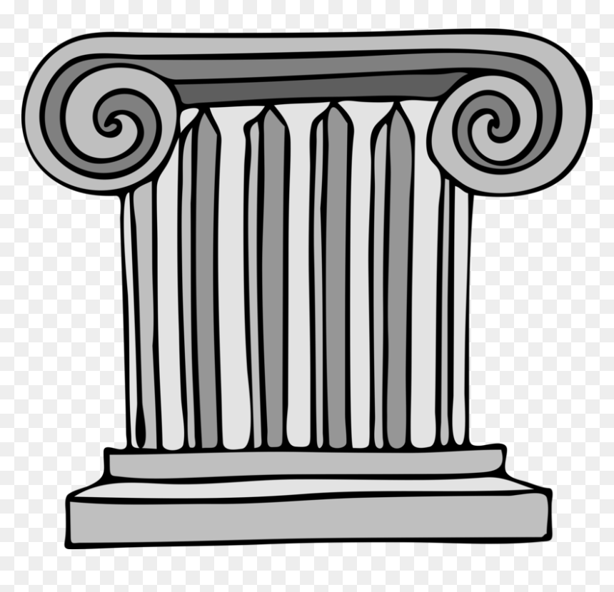 Roman Columns Clip Art, HD Png Download - roman pillar png