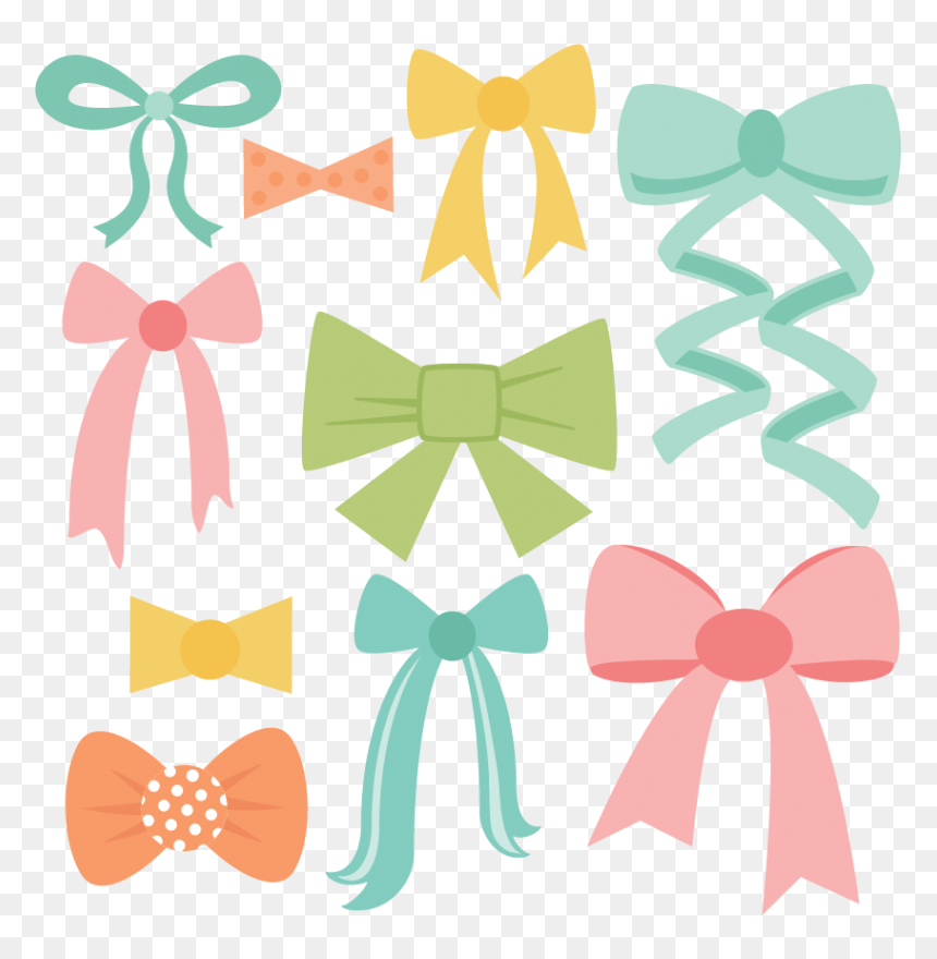 Free Bow Cut File, HD Png Download - birthday ribbon png