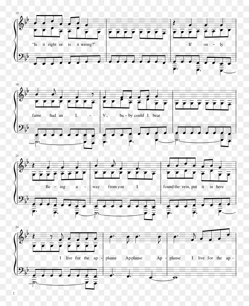 Sheet Music, HD Png Download - applause png