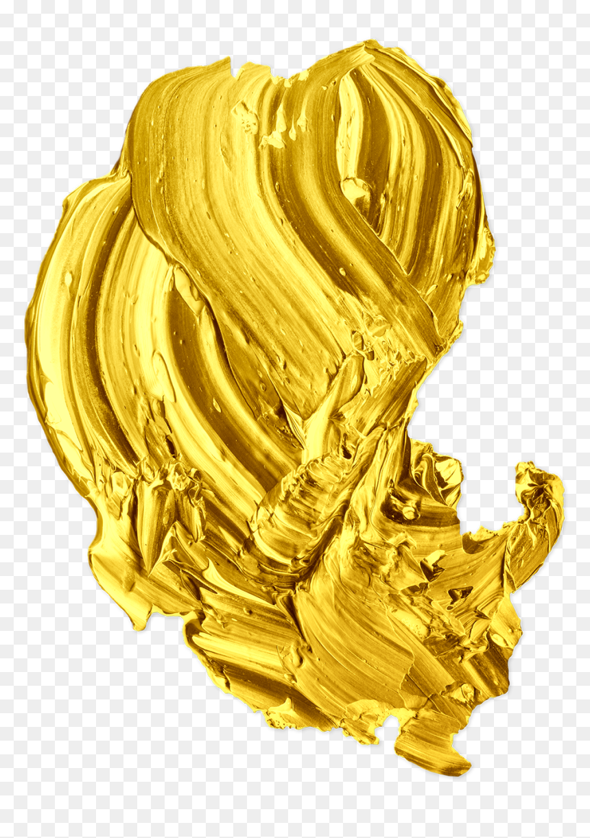 Brass, HD Png Download - gold paint splatter png