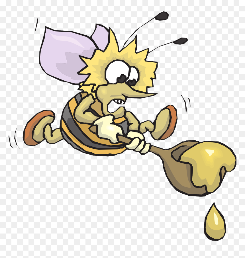 Bee, HD Png Download - spoon vector png