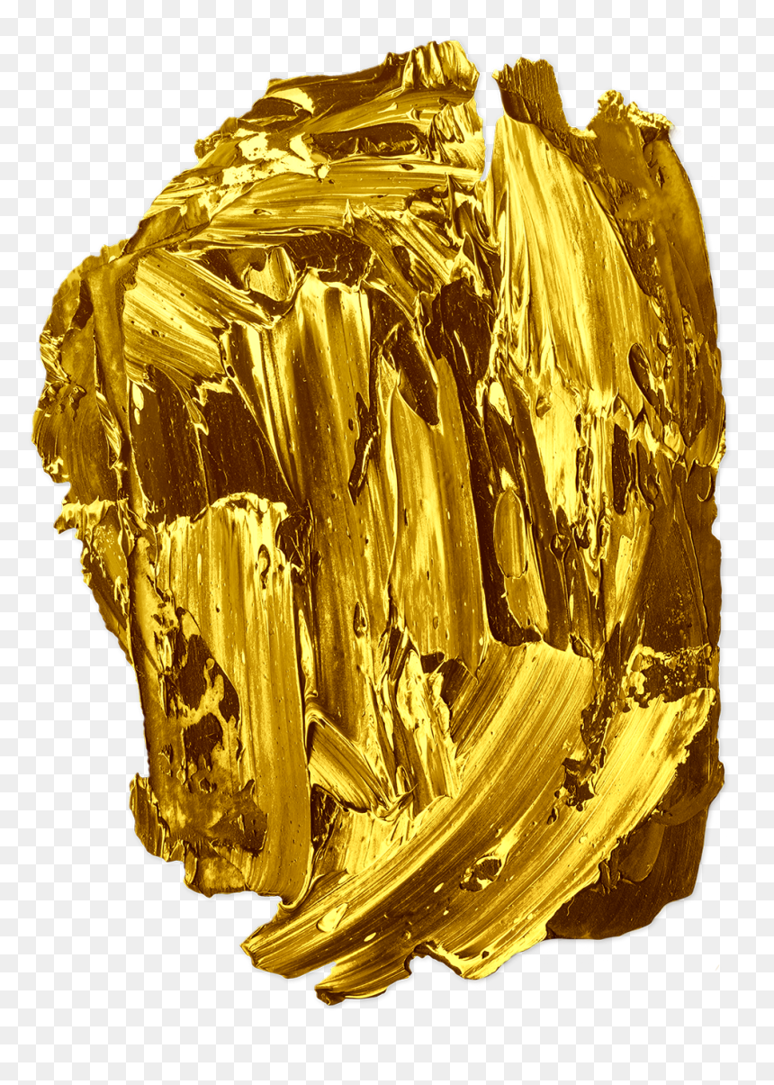 Paint, HD Png Download - gold paint splatter png