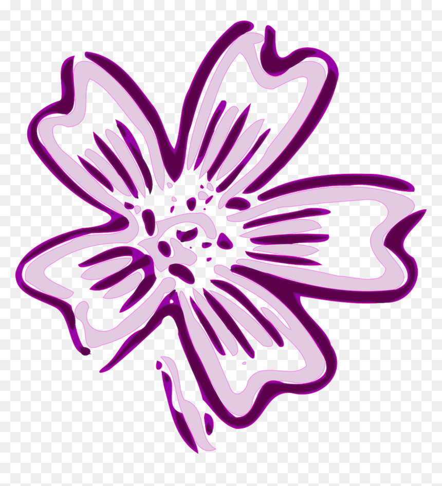 Blue And Purple Flowers Clip Art, HD Png Download - orquideas png