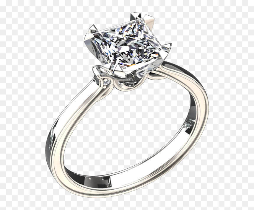 Princess Cut, HD Png Download - gold rings png