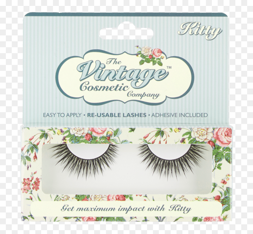Vintage Cosmetic Lashes, HD Png Download - fake eyelashes png